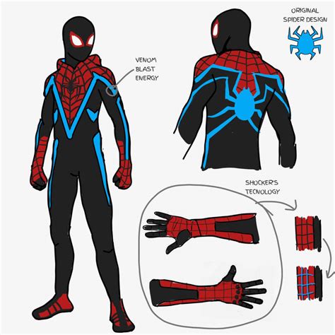 Evolved Suit Miles Morales Original Redesign By Mikem0rales On