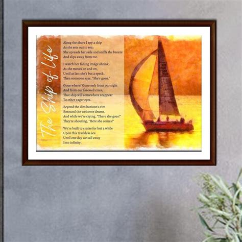 The Ship Funeral Poem Etsy