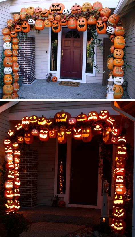 These halloween decorations are on freak. 50+ Halloween Front Porch Decorations - Hative