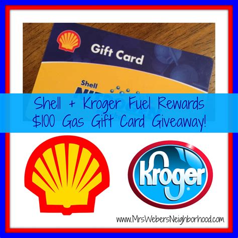 Give as a gift or budget your own gasoline spending. Shell and Kroger Fuel Rewards {+ $100 Gas Card Giveaway!} - Mrs. Weber's Neighborhood