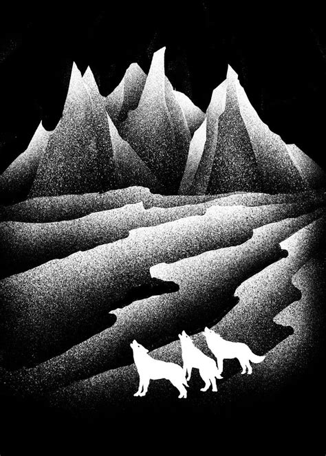 Wolves Howl Poster By Tofan Barmalisi Displate