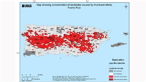 Map New Usgs Map Shows Where Hurricane Maria Triggered Landslides On