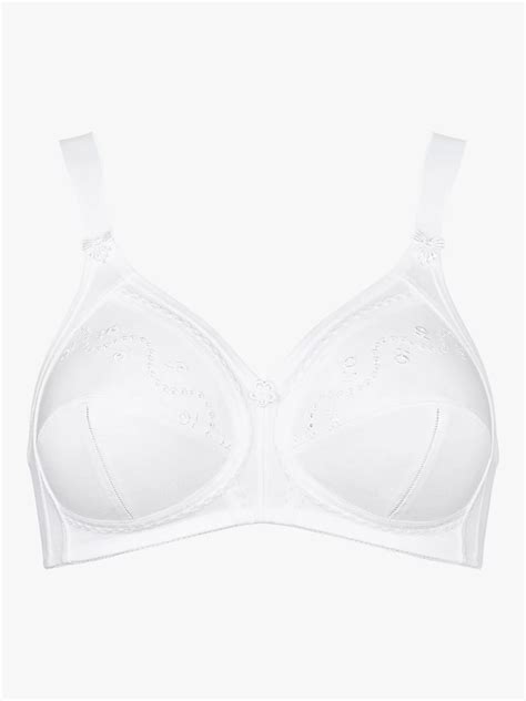 Triumph Doreen Cotton Non Wired Bra White At John Lewis And Partners