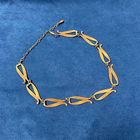 Vintage Renoir Copper Mid Century Necklace Designer Signed Etsy