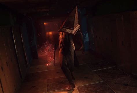 A Person Walking Down A Hallway In A Dark Room With A Large Hat On