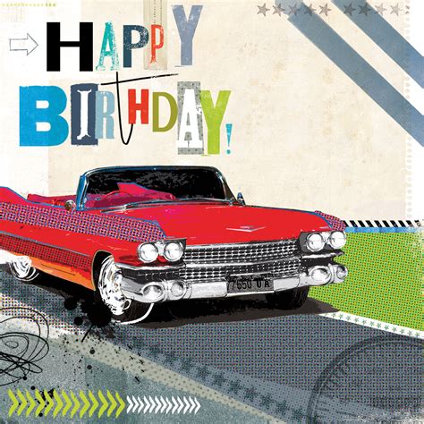 Classic Car Happy Birthday Free Clipart 20 Free Cliparts