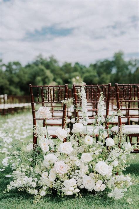 Wedding Ceremony Aisle Ground Arrangement Vip Floral Designs