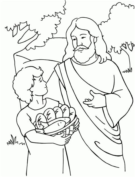 jesus feeds 5000 coloring pages christian coloring bible coloring pages bible coloring