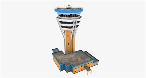 Air Traffic Tower 3d Turbosquid 1373438