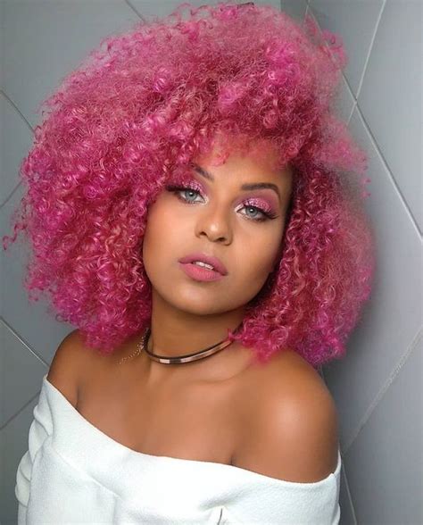 Pin By Jessica M On Pretty In Pink Pink Hair Dye Natural Hair Styles