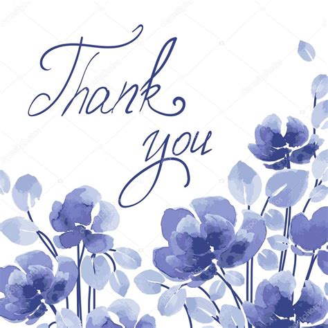 Thank You Images With Blue Flowers