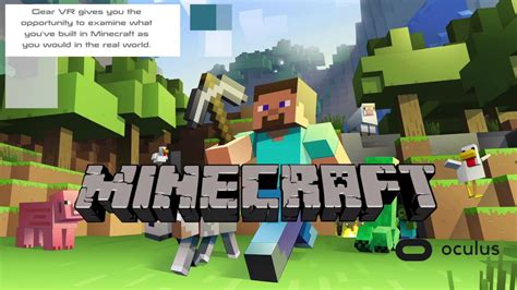 Minecraft Now Available On Oculus For Samsung Gear Vr Youtube