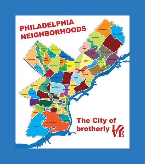 Neighborhoods Of Philadelphia Map Draw A Topographic Map