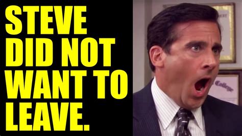 The REAL TRUTH Behind Steve Carell LEAVING The OFFICE How NBC Forced MICHAEL SCOTT To Say