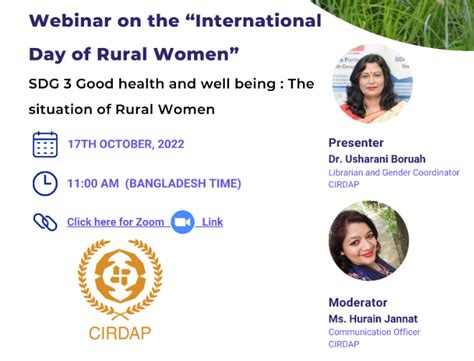 International Day Of Rural Women Cirdap