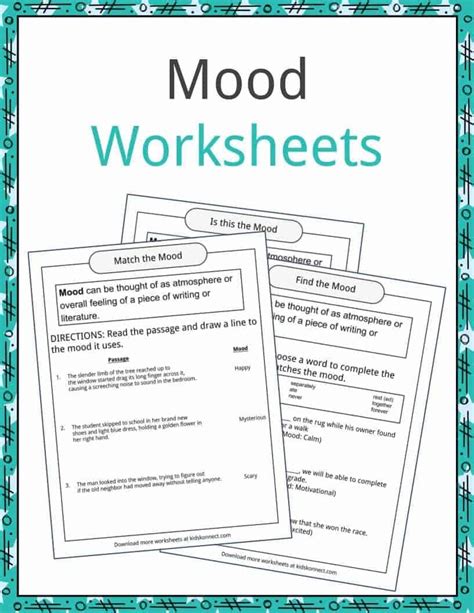 Mood Definition And Worksheets Kidskonnect — Db