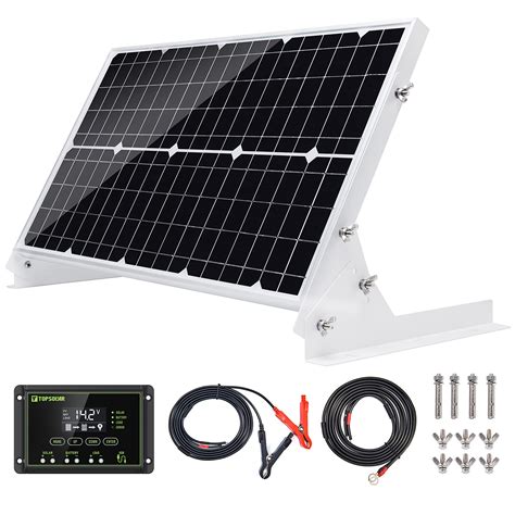 Buy Tp Solar 30w 12v Solar Panel Kit Battery Charger Maintainer 10a