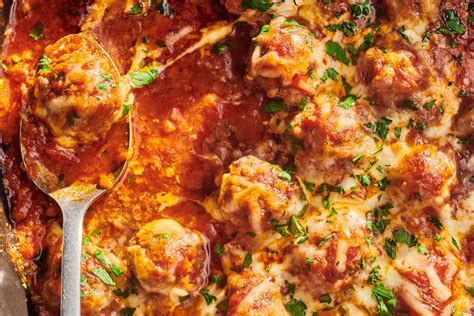 Cheesy Meatball Casserole Recipe Without Pasta The Kitchn