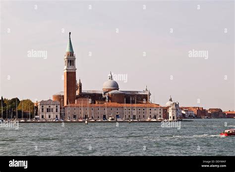 Campanile Of San Giorgio Maggiore On The Canale Di San Marco Venice Veneto Italy Europe