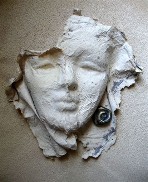 Face Sculpture Handmade Paper Art Faces Paper Sculpture Etsy Face