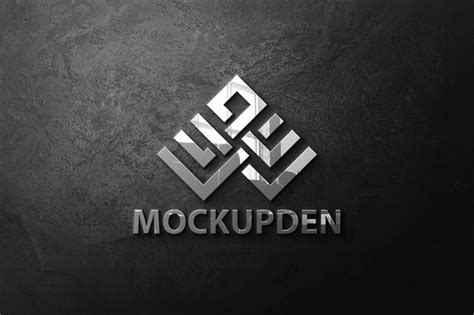 Logo Metalico Mockup