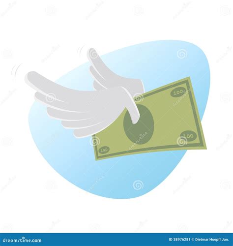 Flying Money Stock Vector Image 38976281