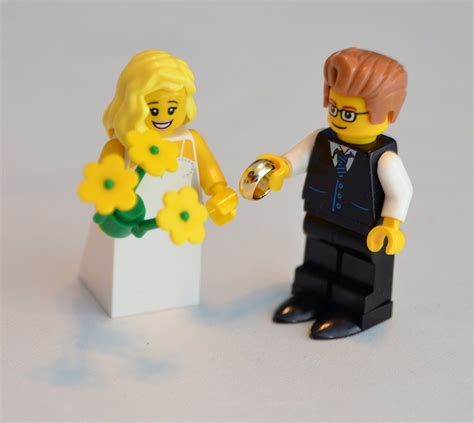 Custom Lego Minifigure Bridal Couple Wedding Lego Bride