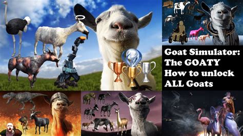 Goat Simulator The Goaty How To Unlock All Goatsmutators Ps4