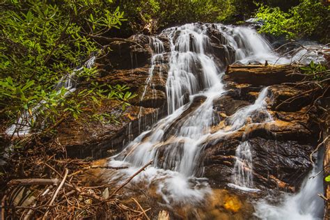 Upper Mossy Cove Branch Falls Georgia Waterfalls