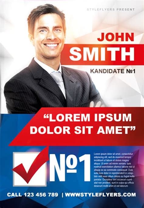 Freepsdflyer Political Campaign Free Flyer Template Download For