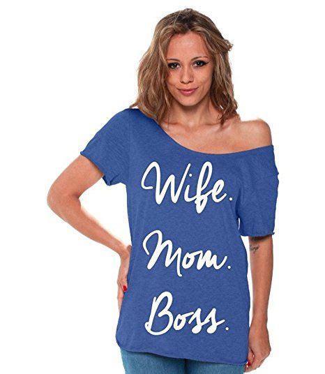awkwardstyles mother s day wife mom boss off shoulder tops t shirt w bookmark xl black wife