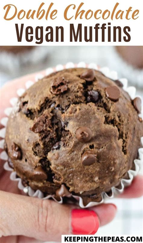 Double Chocolate Vegan Muffins In 2021 Irresistible Desserts Vegan