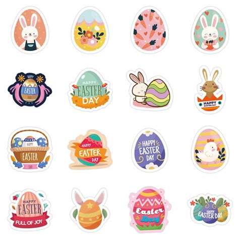 Happy Easter Day Stickers Etsy