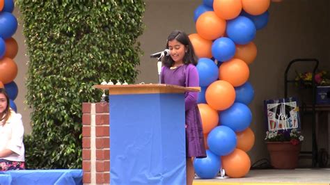 Khushi 5th Grade Graduation Speech Youtube