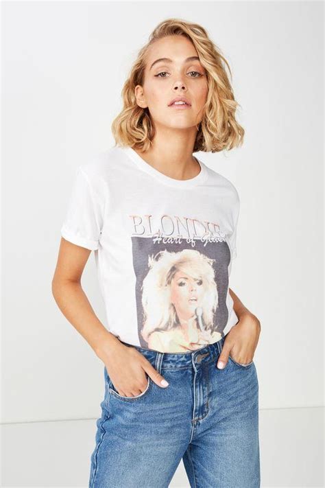 Classic Blondie Tee White Cotton On T Shirts Vests And Camis