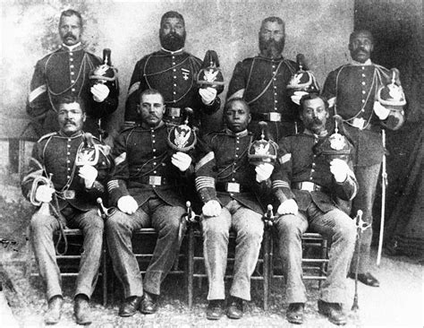 Noncommissioned Officers From The United States Armys 9th Cavalry Regiment Fort Robinson