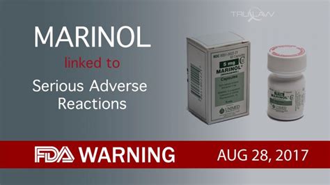fda warns marinol use may lead to serious adverse effects