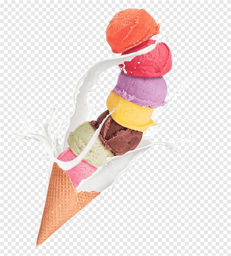 Free Download Stack Of Ice Cream On Sugar Cone Ice Cream Cone Milk
