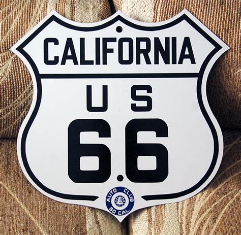 California U S Highway 66 Aaroads Shield Gallery