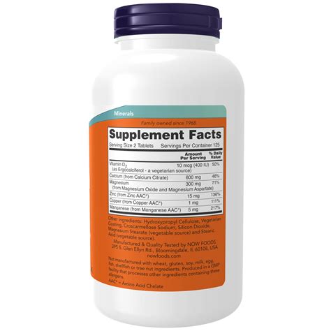 Mua Now Supplements Calcium Citrate With Vitamin D Magnesium Zinc