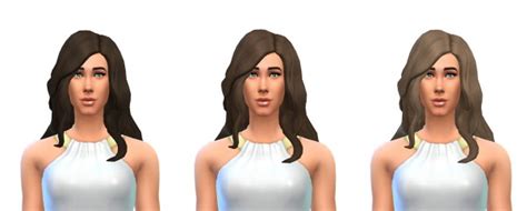 Busted Pixels Long Wavy Classic Hairstyle 12 Colors Sims 4 Hairs