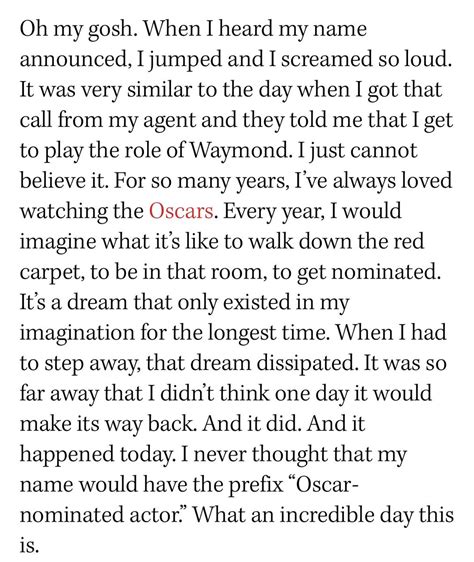 Film Updates On Twitter Ke Huy Quan On His Oscar Nomination “every Year I Would Imagine What