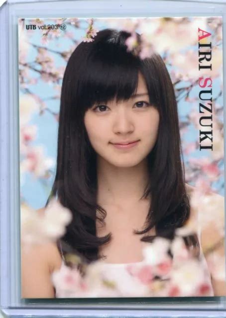 Japanese Idol Airi Suzuki Utb Magazine Promo Card Picclick