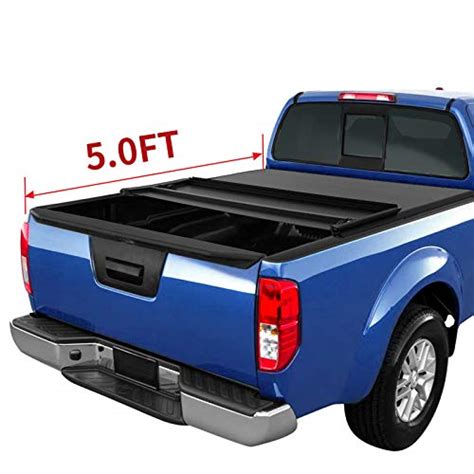 Oedro Tri Fold Truck Bed Tonneau Cover Compatible With 2005 2020 Nissan