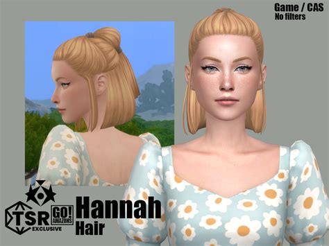 The Sims Resource Hannah Hair