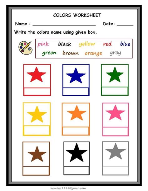 Colors Worksheet Color Worksheets Learning Colors Color