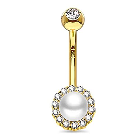 Jewelry Best Pearl Belly Button Piercing Jewelry For Your Money