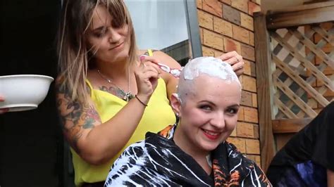 Amber Arkell Breast Cancer Head Shave Bbq Youtube