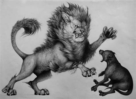 artstation lion fight