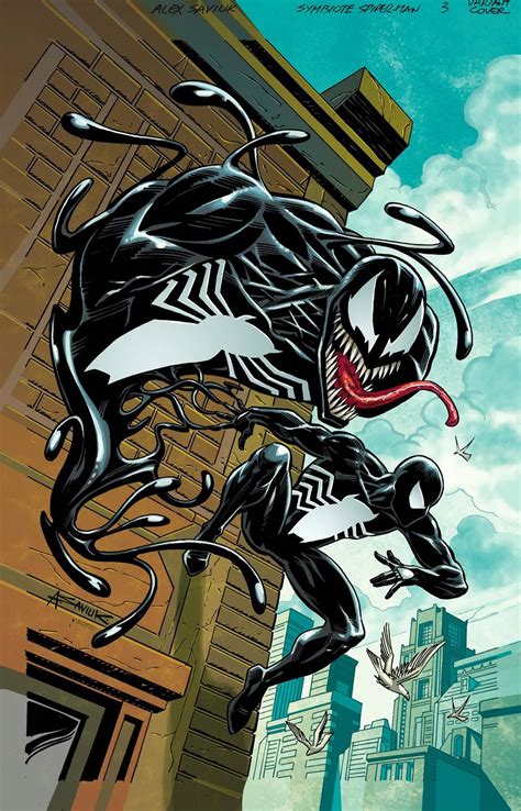 Symbiote Spider Man 3 Of 5 Saviuk Variant Cover 1 In 25 Copies